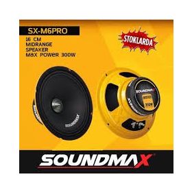 Soundmax SX-M6PRO 16 cm Midrange Oto Hoparlör