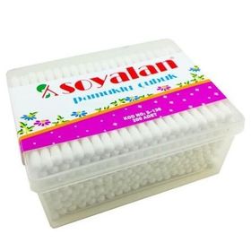 Soyalan 200 Kare Kutu Adet Kulak Temizleme Çubuğu Pamuğu