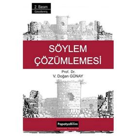 SÖYLEM ÇÖZÜMLEMESI - V. DOĞAN GÜNAY