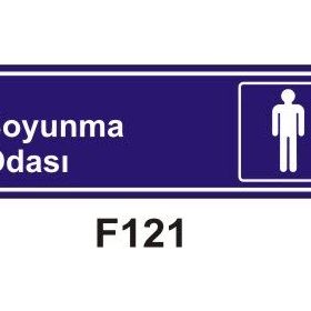 Soyunma Odası Levhası