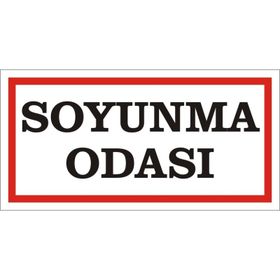 Soyunma Odası Levhası