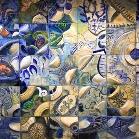Soyut 4 Dev Boyut 100x150 Kanvas Tablo