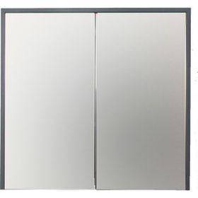 Sözcan Group Aras Antrasit Atlantik Çam 80x75x15 cm Aynalı Üst Dolap