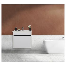 Sözcan Group Aras Beyaz 55 cm Lavabolu Asma Alt Dolap