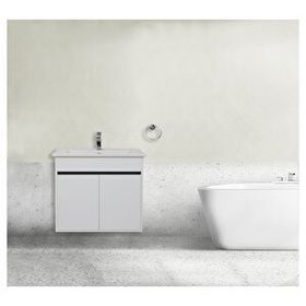 Sözcan Group Aras Beyaz 80 cm Lavabolu Asma Alt Dolap