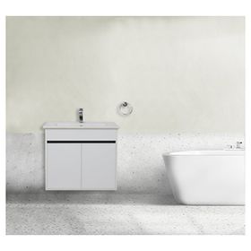 Sözcan Group Aras Beyaz 80 cm Lavabolu Asma Alt Dolap