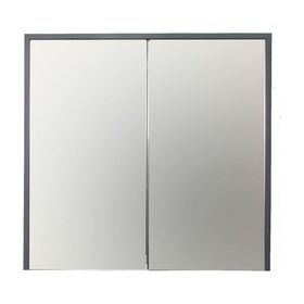 Sözcan Group Dicle Antrasit 80x75x15 cm Aynalı Üst Dolap