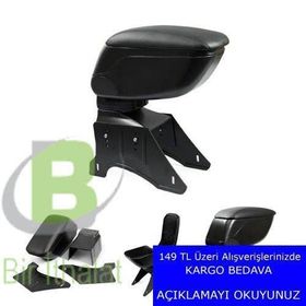 Space 842095 Siyah Geniş Maxi Hazneli Kızaklı Kol Dayama