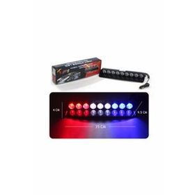 Space Lapa175 27W Kırmızı-Beyaz-Mavi 8 Fonksiyonlu Flaş Led Çakarlı