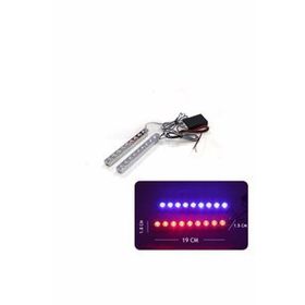Space LAPA178 9W Kırmızı-Mavi 2x9 Led Panjur İçi Çakar Lamba