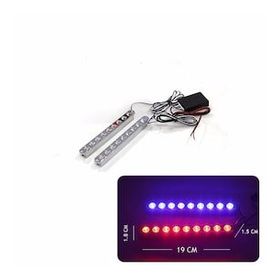 Space LAPA178 9W Kırmızı-Mavi 2x9 Led Panjur İçi Çakar Lamba
