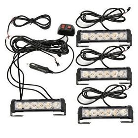 Space LAPA196 Power LED 4'lü Sarı Beyaz 12-24 V Çakar Lamba