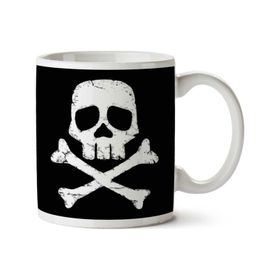 Space Pirate Captain Harlock Skull And Cross Bones Baskılı Kupa