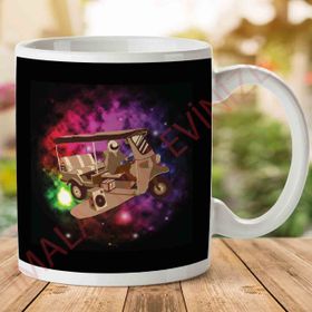 Space Tuk Tuk Baskılı Kupa