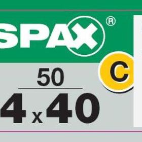 Spax 4.0x40 mm Galv Kaplama 1000 Adet Sunta Vidası