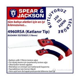 Spear And Jackson 4960RSA Budama Testeresi