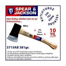 Spear & Jackson 3715AB 680gr Ağaç Saplı Balta
