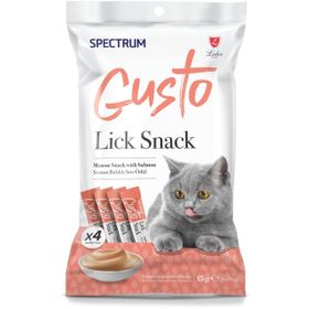 Spectrum 4x15 gr Gusto Somon Balıklı Sıvı Ödül Maması