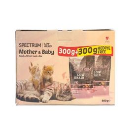 Spectrum Düşük Tahıllı Mother Baby Kuzu Etli 300 gr + 300 gr Anne ve Yavru Kedi Maması
