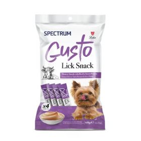 Spectrum Gusto Dana Etli ve Tatlı Patatesli Sıvı Yetişkin 4x15 gr Köpek Ödül Maması