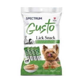 Spectrum Gusto Hindi Ördek Etli ve Ispanaklı Sıvı Yetişkin 4x15 gr Köpek Ödül Maması