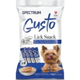 Spectrum Gusto Karidesli ve Deniz Taraklı Sıvı Yetişkin 4x15 gr Köpek Ödül Maması
