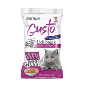 Spectrum Gusto Karidesli ve Somonlu Kısırlaştırılmış Sıvı 60 gr Kedi Ödül Maması