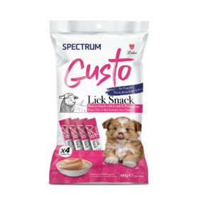 Spectrum Gusto Kuzu Etli ve Bal Kabaklı Sıvı 4x15 gr Yavru Köpek Ödül Maması