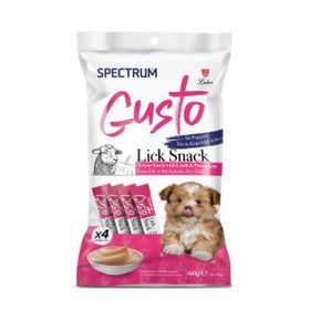 Spectrum Gusto Kuzu Etli ve Bal Kabaklı Sıvı 4x15 gr Yavru Köpek Ödül Maması