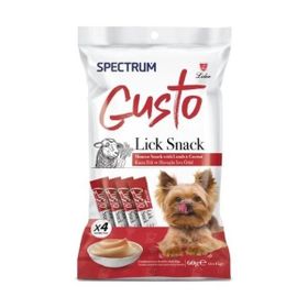 Spectrum Gusto Kuzu Etli ve Havuçlu Sıvı 4x15 gr Yetişkin Köpek Ödül Maması
