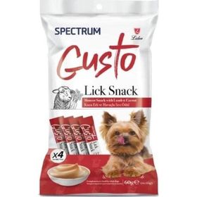 Spectrum Gusto Kuzu Etli ve Havuçlu Sıvı 4x15 gr Yetişkin Köpek Ödül Maması