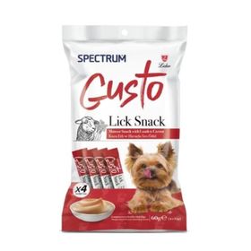 Spectrum Gusto Kuzu Etli ve Havuçlu Sıvı 4x15 gr Yetişkin Köpek Ödül Maması