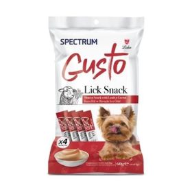 Spectrum Gusto Kuzu Etli ve Havuçlu Sıvı 4x15 gr Yetişkin Köpek Ödül Maması