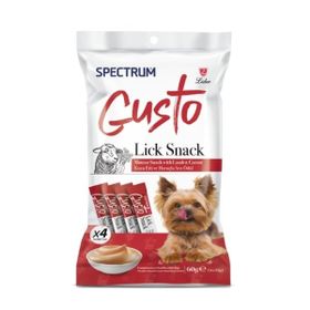 Spectrum Gusto Kuzu Etli ve Havuçlu Sıvı 4x15 gr Yetişkin Köpek Ödül Maması