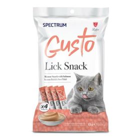 Spectrum Gusto Lick Snack Somon 4x15 gr Sıvı Kedi Ödülü