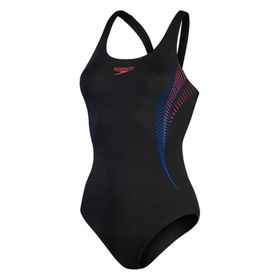 Speedo 8-00305814836 Siyah Plmt Msbk Af Black Red Kadın Yüzücü Mayosu