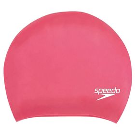 Speedo 8-06168A064 Long Hair Cap Au Pink Pembe Bone
