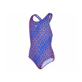 Speedo 8 08833A737 Monogram Alv Spbk Jf Blu Red Kız Çocuk Mayosu