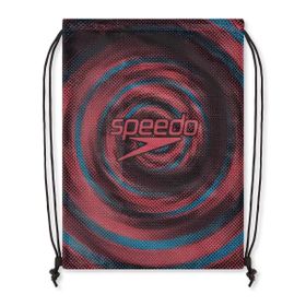 Speedo 8-1281317637 Printed Mesh Bag Red/Blue Yüzücü Çantası