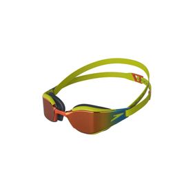 Speedo 8-12818G787 Fastskin Hyper Elite Aynalı Yüzücü Yeşil-Turuncu Gözlüğü