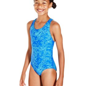 Speedo Boom Allover Splashback Kız Çocuk Mayosu