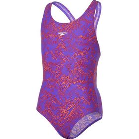 Speedo Boom Allover Splashback Kız Çocuk Mayosu