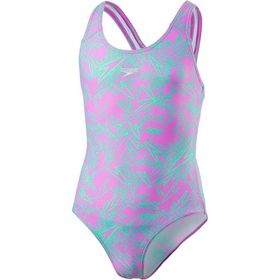 Speedo Boom Allover Splashback Kız Çocuk Mayosu