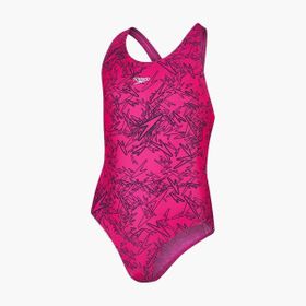 Speedo Boom Allover Splashback Kız Çocuk Mayosu