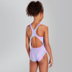 Speedo Boom Allover Splashback Kız Çocuk Mayosu