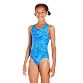 Speedo Boom Allover Splashback Kız Çocuk Mayosu