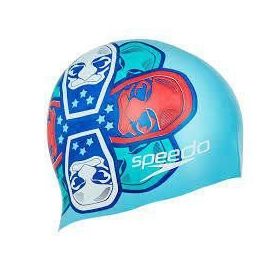 Speedo Slogan Print Yüzücü Çocuk Bonesi