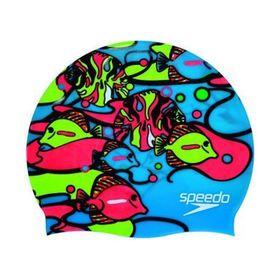 Speedo Slogan Print Yüzücü Çocuk Bonesi