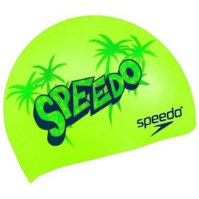 Speedo Slogan Print Yüzücü Çocuk Bonesi