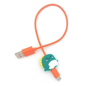 Spelt Dino Figür Kaplama Şarj Kablosu Ucu Koruyucu